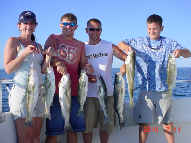 Chesapeake Bay Fishing Charters for Striped Bass!