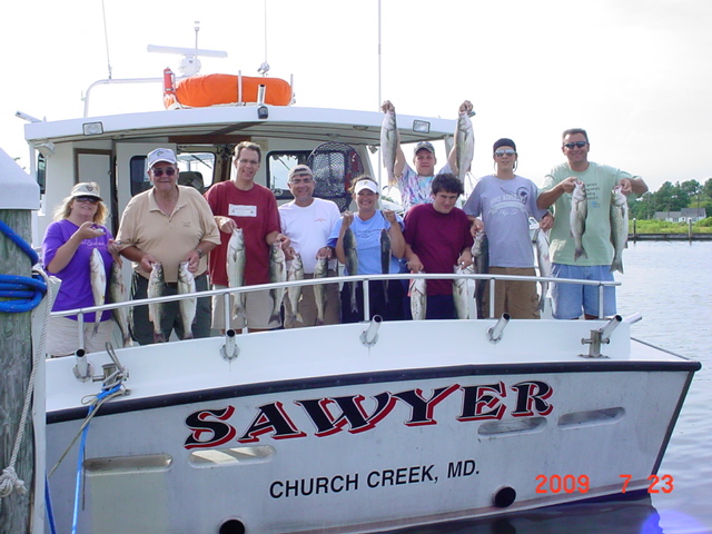 Striped Bass Fishing on Maryland's Chesapeake Bay!