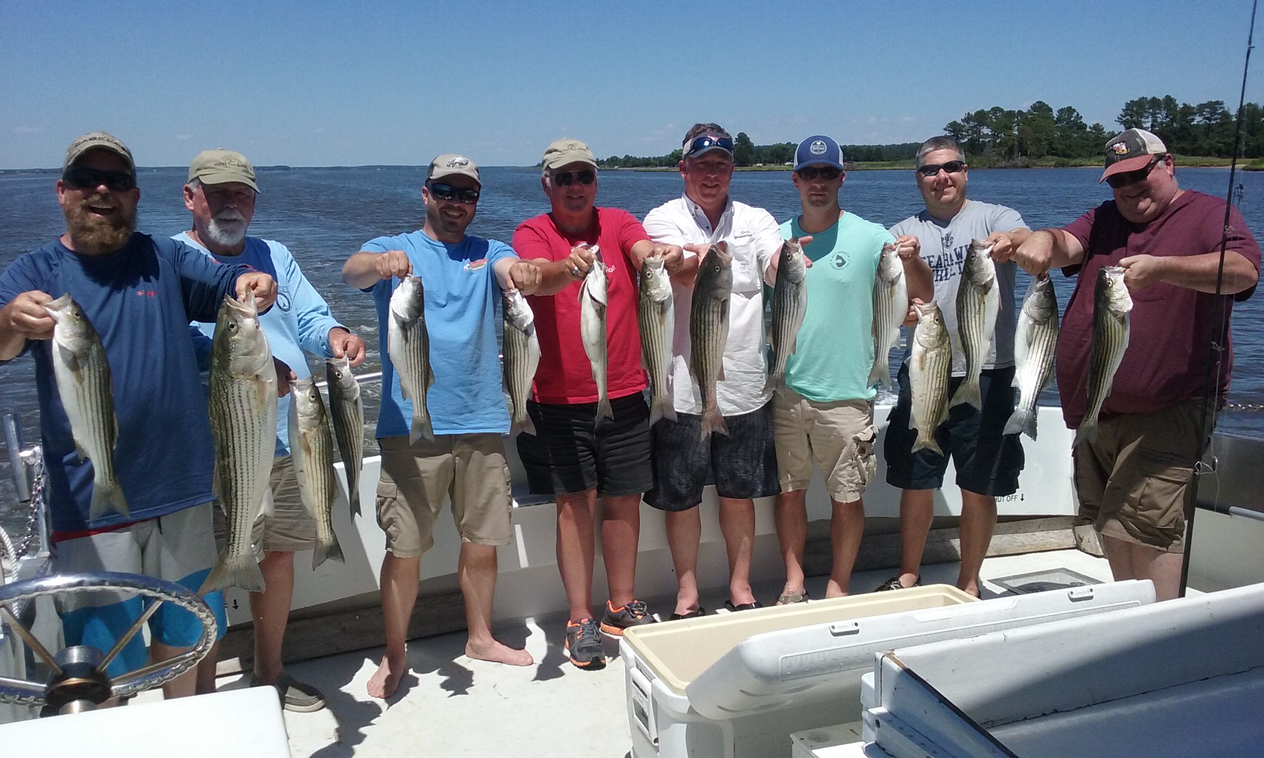 Happy Group of Fishermen on the Chesapeake Bay