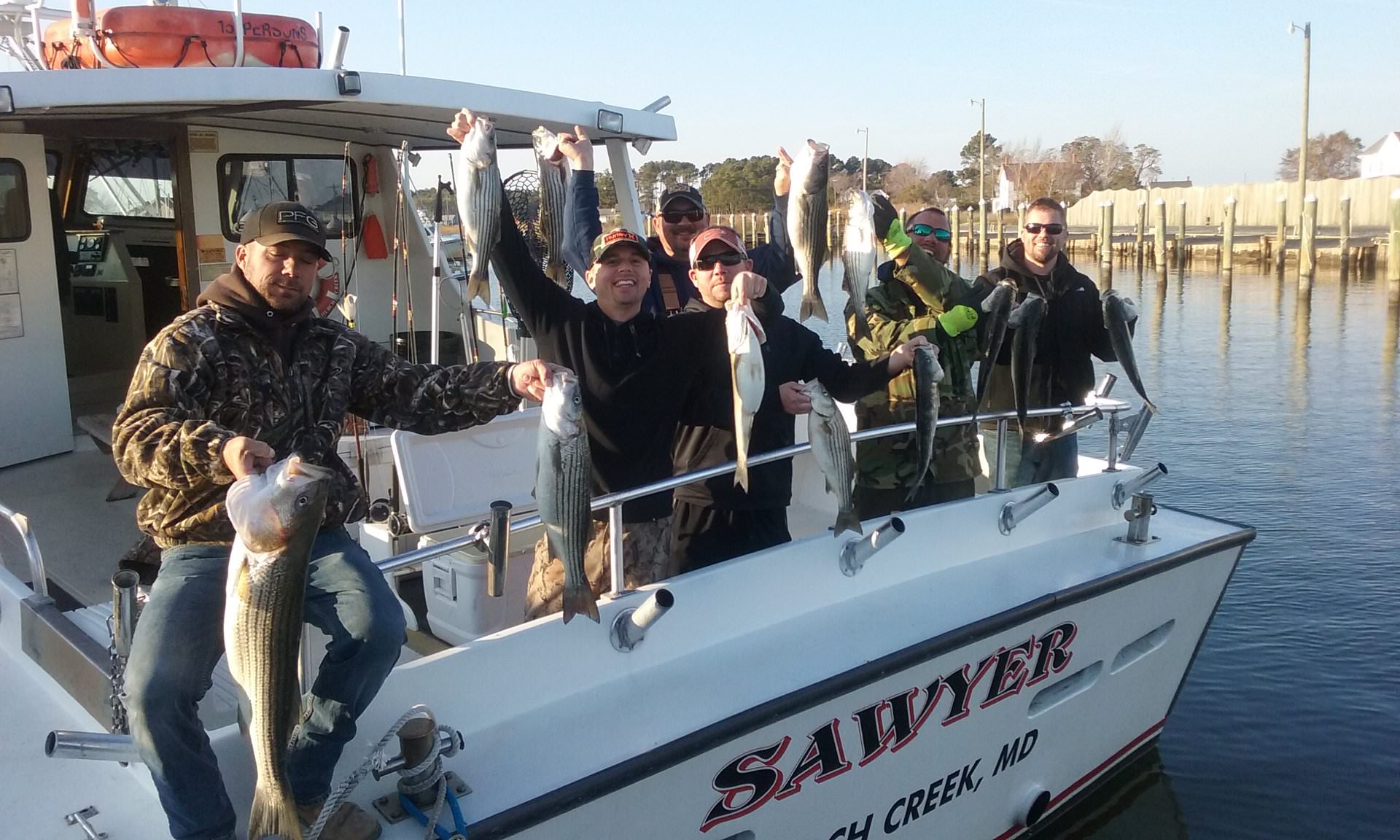 Trolling for Rockfish on Maryland's Chesapeake Bay!